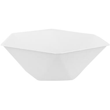 6 Bowls Vert Decor Hexagonal White 15.8 x 13.7 cm