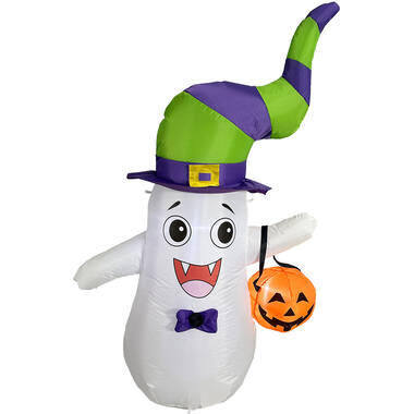 Inflatable Friendly Ghost with Light Effect 93 x 57 x 151 cm