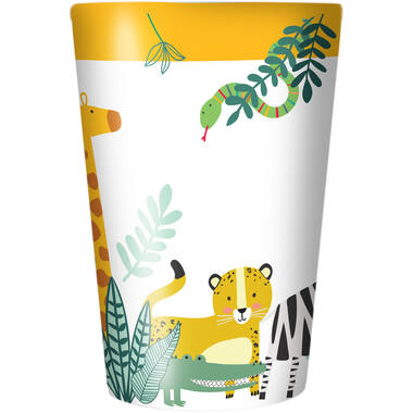 4 Cups Get Wild Plastic Reusable 430 ml