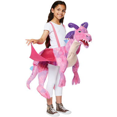 Child Costume Ride on Pink Dragon Age 3 - 8 Years