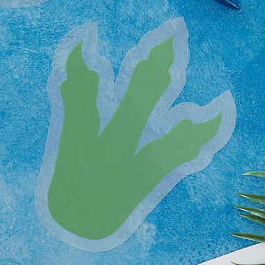 Foot Print Stencil - Dinosaur