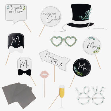 Photo Booth Props - Customisable with Sticker Sheets