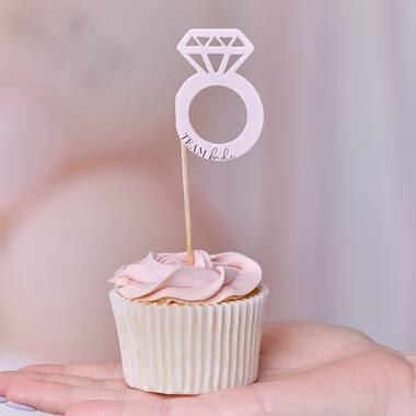 Cupcake Toppers - Team Bride