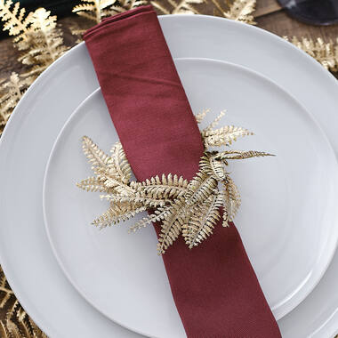 Napkin Ring - Gold Wreath