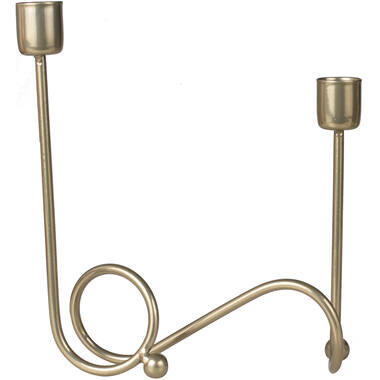 Metal Swirl Dinner Candle Holder