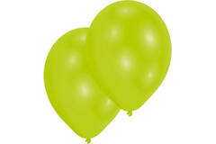 10 Latex Balloons Standard Lime Green 27.5 cm / 11"