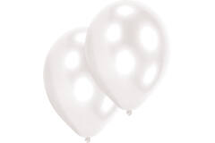50 Latex Balloons Pearl White 27.5 cm / 11"