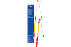 Lantern Stick Telescopical Electrical Plastic 38 - 58 cm