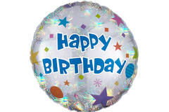 18in/45cm Happy Birthday Confetti