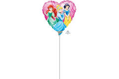 Foil Balloon – Mini Shape – Heart – Disney Princesses – 23 cm