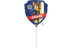 Foil Balloon - Mini Shape - Paw Patrol "CHASE" - 23 cm