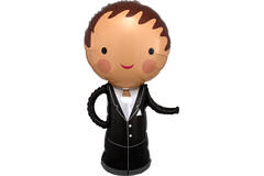 Folieballon - Shape - Handsome Groom - 48 x 101 cm