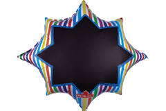 Shape Stripe Burst Black Brd 88x73