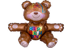 Foil Balloon – Shape – Bear – “HAPPY BIRTH DAY” – 43 x 48 cm