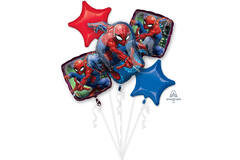 Foil Balloon Bouquet - Spider-Man - 5 pieces