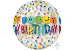 Orbz® - "HAPPY BIRTHDAY" colourful - 38 x 40 cm