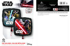Foil Balloon - Shape - Square - "STAR WARS" - 45 cm