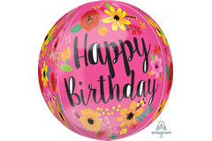 Orbz® - "Happy Birthday" - Pink - 38 x 40 cm