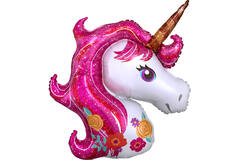 Foil Balloon - Shape - Unicorn - 83 x 73 cm