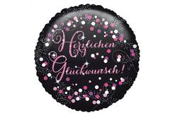 18in/45cm Herzl Glückwunsch Pink GER