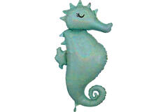 Foil Balloon - Shape - Seahorse - Holographic - 50 x 96 cm