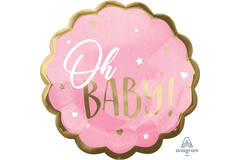 Jumbo Pink Baby Girl 55x55cm