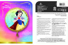Foil Balloon - Snow White - "Fill the world with sunshine" - 45 cm