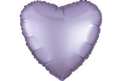 Foil Balloon - Shape - Heart - Pastel Lilac - Satin Luxe - 45 cm
