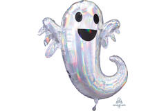 Foil Balloon - Ghost - Holographic Iridescent