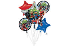 Foil Balloon Bouquet - Avengers Power Unite - 5 pieces