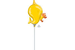 Foil Balloon - Mini Shape - Baby Shark - Yellow - 23 cm