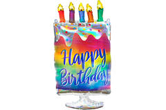 Shape Holo Iridescent Cake 38x76cm