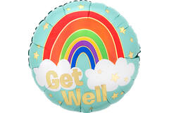 18in/45cm Get Well Golden Rainbow