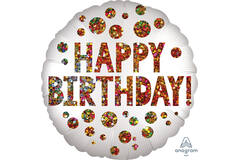 18in/45cm Satin Birthday Sequins