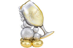 AirLoonz® – Bubbly Wine Glass – "Cheers" – 104 x 129 cm