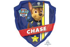 Foil Balloon - Shape - Paw Patrol Shield - "CHASE" - 63 x 68 cm