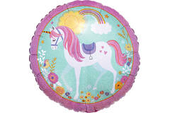 Foil Balloon - Magical "BELIEVE IN UNICORNS" - 45 cm