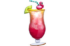 Foil Balloon - Shape - Cocktail Flamingo - 50 x 104 cm