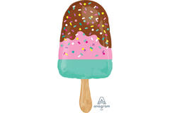 Foil Balloon - Shape - Happy Ice Cream Bar - 43 x 88 cm