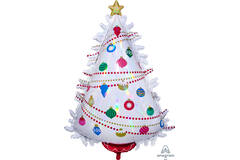 Foil Balloon - Shape - Christmas Tree - Iridescent - 45 cm
