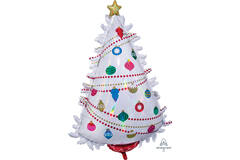 Foil Balloon - Shape - Christmas Tree - Iridescent - 45 cm