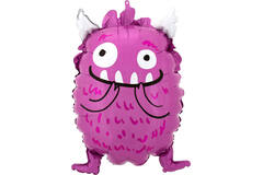 Foil Balloon - Shape - Little Monster - Purple - 45 cm