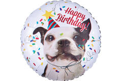Foil Balloon - "Happy Birthday" Dog - 45 cm
