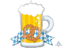 Foil Balloon - Beer Mug Oktober Beer Festival - 66 x 63 cm