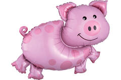 Foil Balloon - Shape - Happy Little Pig - 89 x 64 cm