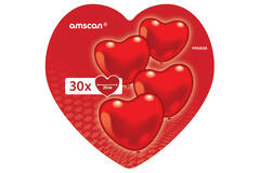 30 Latex Heart Balloons in a Jar 20 cm