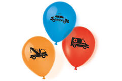 6 Latex Balloons On the Road 22.8 cm/9"