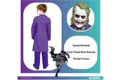 Child Costume Joker Movie 10-12 Years