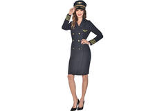 Womens Costume Captain Lady Extra Large