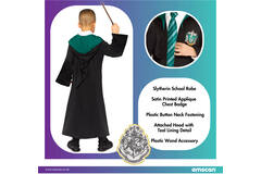 Child Costume Slytherin Schoolrobe Age 10-12 Years